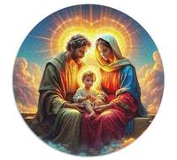Jésus - Religion 1000 Pièces Puzzle Rond Dieu Adultes Et Enfants Unique Réduction du Stress Activité Familiale 1000pcs (67.5x67.5cm)