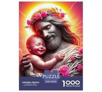 Jésus - Religion 1000 Pièces Religious Belief Puzzle Adulte Un Puzzle Difficile Jeu Éducatif Défi Jouets Enfants Activité Familiale Parfaite Cadeaux pour Femmes Cadeaux pour Hommes 70x50cm/1000pcs