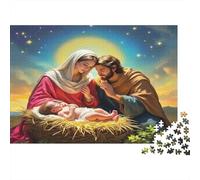 Jésus - Religion Casse-tête 1000 Pièces en Carton De Qualité Supérieure,Jeu De Puzzles en Lot Concentration Training Puzzle pour La Décoration Murale Et Les Cadeaux,Secret Santa Original 52x38cm/100