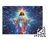Jésus - Religion Puzzle 1000 Pièces Adulte Enfants Papier Classique Jeu Éduchatif Défi Cadeau pour Femmes Et Hommes Famille 52x38cm/1000pcs