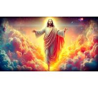 Jésus-Religion Puzzle 1000 pièces Cadeau Unique Jeu éduchatif défi Jouet de qualité supérieure Peinture Art pour Adultes et Enfants à partir de 14 Ans 75x50cm/1000pcs