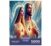 Jésus - Religion Puzzle 1000 Pièces Educa Cadeau Unique Décoration Intérieure Espoir et Amour Jeu Éducatif Challenge Toy Adultes Et Enfants À Partir De 14 Ans 38x26cm/1000pcs