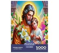 Jésus - Religion Puzzle 1000 Pièces Educa Cadeau Unique Décoration Intérieure Espoir et Amour Jeu Éducatif Challenge Toy Adultes & Enfants des 14 Ans 38x26cm/1000pcs