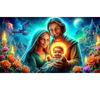 Jésus-Religion Puzzle 1000 pièces Educa Divertissement créatif De l'art Décoration Jeu éducatif Challenge Toy pour Adultes et Enfants à partir de 14 Ans 38x52cm/1000pcs