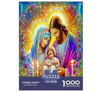 Jésus - Religion Puzzle 1000 Pièces Educa Divertissement Créatif Décoration Intérieure Espoir et Amour Jeu Éducatif Challenge Toy Adultes & Enfants des 14 Ans 38x26cm/1000pcs