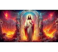 Jésus-Religion Puzzle 1000 pièces Educa Divertissement créatif Décoration Intérieure Jeu éduchatif Challenge Toy pour Adultes et Enfants à partir de 14 Ans 38x52cm/1000pcs