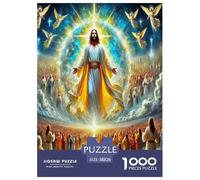 Jésus - Religion Puzzle 1000 Pièces Educa Jeu D'Intelligence Décoration Intérieure Espoir et Amour Jeu Éducatif Challenge Toy Adultes Et Enfants À Partir De 14 Ans 38x26cm/1000pcs