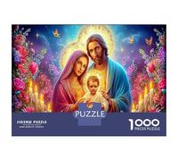 Jésus - Religion Puzzle 1000 Pièces Premium, Finition Mat Anti-Reflet, Pièces Épaises, Cadeau De Qualité 70x50cm/1000pcs