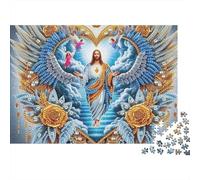 Jésus - Religion Puzzle - 500 Piece Chromatique Autre Royaume Jeu Cérébral Apaisant & Décoration Maison Premium (pour Tout Le Monde À Partir De 12 Ans)