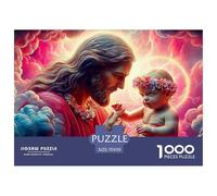 Jésus - Religion Puzzle Adulte 1000 Pièces L'Excellence dans Les Défis De Puzzle - pour Une Large Audience : Homme, Femme, Adulte, Enfant Dès 14 Ans 70x50cm/1000pcs