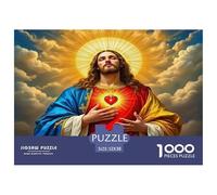 Jésus - Religion Puzzle Amusant Jeu De Puzzle Activités Familiales Stimulantes 1000 Stukjes Dieu Casse-tête Qualité Premium pour Adultes 52x38cm/1000pcs