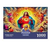 Jésus - Religion Puzzle Amusant Jeu De Société Adulte Activités Familiales Stimulantes 1000 Stukjes Dieu Casse-tête Qualité Premium pour Adultes 70x50cm/1000pcs