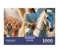 Jésus - Religion, Puzzle De 1000 Pièces, Activité Individuelle Enrichissante Favorisant Réflexion, Précision Et Patience, Passe-temps Satisfaisant Procurant Détente Et Accomplissement, Adapté Aux 12 A