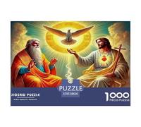 Jésus - Religion Puzzle De 1000 Pièces : Amusez-Vous Seul Ou en Groupe - Idéal pour Les Amateurs De Puzzles Absolutely Éblouissant!