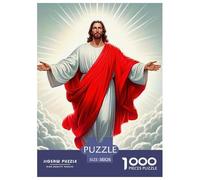 Jésus - Religion, Puzzle De 1000 Pièces, Jeu Coopératif Favorisant Échange, Interaction Et Esprit D’équipe, Activité Idéale pour Soirées Familiales Ou Après-midi Détente, Adapté Aux 12 Ans Et Plus,