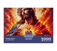 Jésus - Religion, Puzzle De 1000 Pièces, Passe-Temps Créatif Combinant Plaisir Détente Et Stimulation Intellectuelle, Excellent Choix pour Cadeaux Ou Décoration Raffinée, Adapté Aux 12 Ans Et Plus,