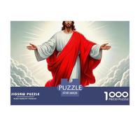 Jésus - Religion, Puzzle De 1000 Pièces, Passe-Temps Stimulant Combinant Apprentissage Et Amusement, Idéal pour Se Concentrer Tout en Se Relaxant, Adapté Aux 12 Ans Et Plus, 38x26cm/1000pcs