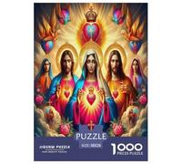 Jesus Religion Puzzle De 1000 Pièces pour Adultes Et Enfants Cadeau Inspirations Voyage Et Réduction du Stress Jeu D'Intelligence De l'art 38x26cm/1000pcs