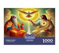 Jesus Religion Puzzle De 1000 Pièces pour Adultes Et Enfants Classique DIY Résumé Chaleureuse Paysage des Art Et Activité Jouets 70x50cm/1000pcs