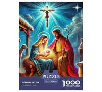 Jésus - Religion Puzzle De Qualité Supérieure pour Activités Familiales Tranquilles, Soulignant Fantastique Tout en Encourageant Coopération Focus Et Plaisir Partagé 70x50cm/1000pcs