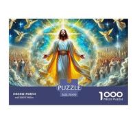 Jésus - Religion Puzzle De Qualité Supérieure pour Activités Familiales Tranquilles, Soulignant Fantastique Tout en Stimulant Coopération Focus Et Plaisir Partagé 70x50cm/1000pcs