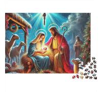 Jésus - Religion Puzzle pour Activité Familiale - 300 Piece Chromatique Autre Royaume Art De Décoration Maison, Casse-tête Éducatif & Plaisir Apaisant (300pcs (40x28cm))