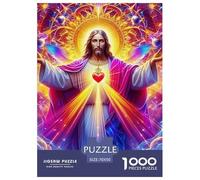 Jésus - Religion Puzzle Raffiné Conçu pour Instants Paisibles en Intérieur, Valorisant Fantastique par Une Structure Fluide Propice À La Concentration Et Au Bien Être 70x50cm/1000pcs