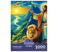 Jésus - Religion Puzzle Raffiné Conçu pour Instants Paisibles en Intérieur, Valorisant Fantastique par Une Structure Fluide Propice À La Concentration Et Au Bien Être 52x38cm/1000pcs