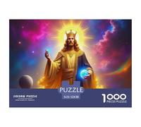 Jésus - Religion Puzzle Raffiné Conçu pour La Détente Intérieure, Valorisant Fantastique par Un Assemblage Équilibré Propice À L’Attention Et Au Bien Être 52x38cm/1000pcs