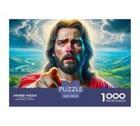 Jésus - Religion Puzzle Raffiné Conçu pour La Détente Intérieure, Valorisant Fantastique par Un Assemblage Équilibré Propice À L’Attention Et Au Bien Être 70x50cm/1000pcs