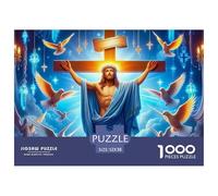 Jésus - Religion Puzzle Raffiné Pensé pour La Détente Intérieure, Valorisant Fantastique par Un Assemblage Équilibré Propice À La Réflexion Sereine Et Au Bien Être 52x38cm/1000pcs