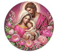 Jésus - Religion Puzzle Rond De 1000 Pièces pour Dieu Encastrement Facile Qualité Premium Artistique Art Relaxation 1000pcs (67.5x67.5cm)