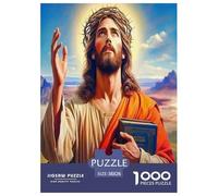 Jésus - Religion Puzzles 1000 Pièces Cadeau Unique Espoir et Amour Jeu Éducatif Défi Jouet À De Qualité Supérieure Peinture Art pour Adultes Et Enfants 38x26cm/1000pcs