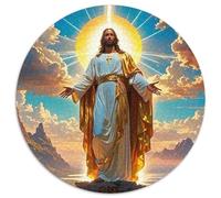 Jésus - Religion Puzzles 1000 Pieces Cadeau Unique Jeu Éduchatif Challenge Toy À De Qualité Supérieure Peinture Art pour Adultes Et Enfants À Partir De 12 Ans 1000pcs (67.5x67.5cm)