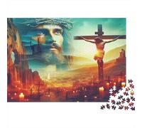 Jésus - Religion1000 Pièces Puzzles pour Adultes Et Enfants Jeux Éduchatifs sacréAmusant Et Difficiles Décorations Intérieures Idée De Cadeau Géniale38x26cm/1000pcs
