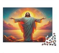 Jésus - Religion1000 Pièces Puzzles pour Adultes Et Enfants Jeux Familiaux sacréAmusant Et Difficile pour La Décoration Intérieure Idée De Cadeau Géniale70x50cm/1000pcs