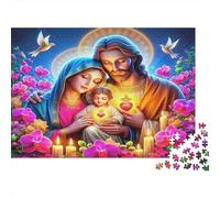 Jésus - Religion1000 Pièces Puzzles pour Adultes Jeux Familiaux sacréAmusant Et Difficiles Décorations Intérieures Idée De Cadeau Géniale70x50cm/1000pcs