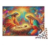 Jésus - ReligionPuzzle De 1000 Pièces pour Adultes Et Enfants Jeux Familiaux sacréAmusant Et Difficiles Décorations Intérieures Idée De Cadeau Géniale70x50cm/1000pcs
