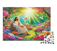 Jésus - ReligionPuzzles De 1000 Pièces pour Adultes Et Enfants Jeux Éduchatifs sacréAmusant Et Difficile pour La Décoration Intérieure Idée De Cadeau Géniale38x26cm/1000pcs