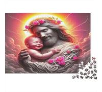 Jésus - ReligionPuzzles De 1000 Pièces pour Adultes Et Enfants Jeux Familiaux sacréAmusant Et Difficiles Décorations Intérieures Idée De Cadeau Géniale70x50cm/1000pcs