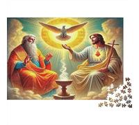 Jésus - ReligionPuzzles De 1000 Pièces pour Adultes Jeux Familiaux sacréAmusant Et Difficile pour La Décoration Intérieure Idée De Cadeau Géniale70x50cm/1000pcs