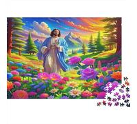 Jésus - ReligionPuzzles De 1000 Pièces pour Adultes Jeux Familiaux sacréAmusant Et Difficiles Décorations Intérieures Idée De Cadeau Géniale70x50cm/1000pcs