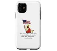 Jésus républicain tenant le drapeau américain protestation Coque pour iPhone 11