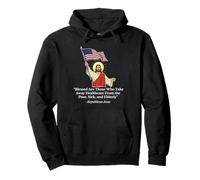 Jésus républicain tenant le drapeau américain protestation Sweat à Capuche
