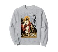 Jesus Resurrection Christian Manga Death Defeated Anime Art Sweatshirt