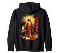 Jesus Resurrection Manga Art Death is Defeated Tomb Vide Sweat à Capuche
