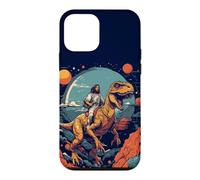 Jesus Riding in Space T-Rex Dinosaure Meme Sci-FI Believers Coque pour iPhone 12 Mini