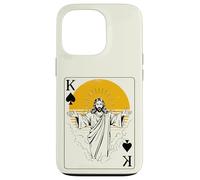 Jésus, Roi de Pique, Carte à Jouer, Foi Chrétienne Coque pour iPhone 13 Pro