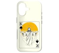 Jésus, Roi de Pique, Carte à Jouer, Foi Chrétienne Coque pour iPhone 17
