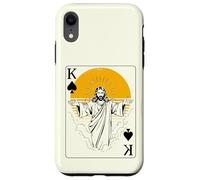 Jésus, Roi de Pique, Carte à Jouer, Foi Chrétienne Coque pour iPhone XR